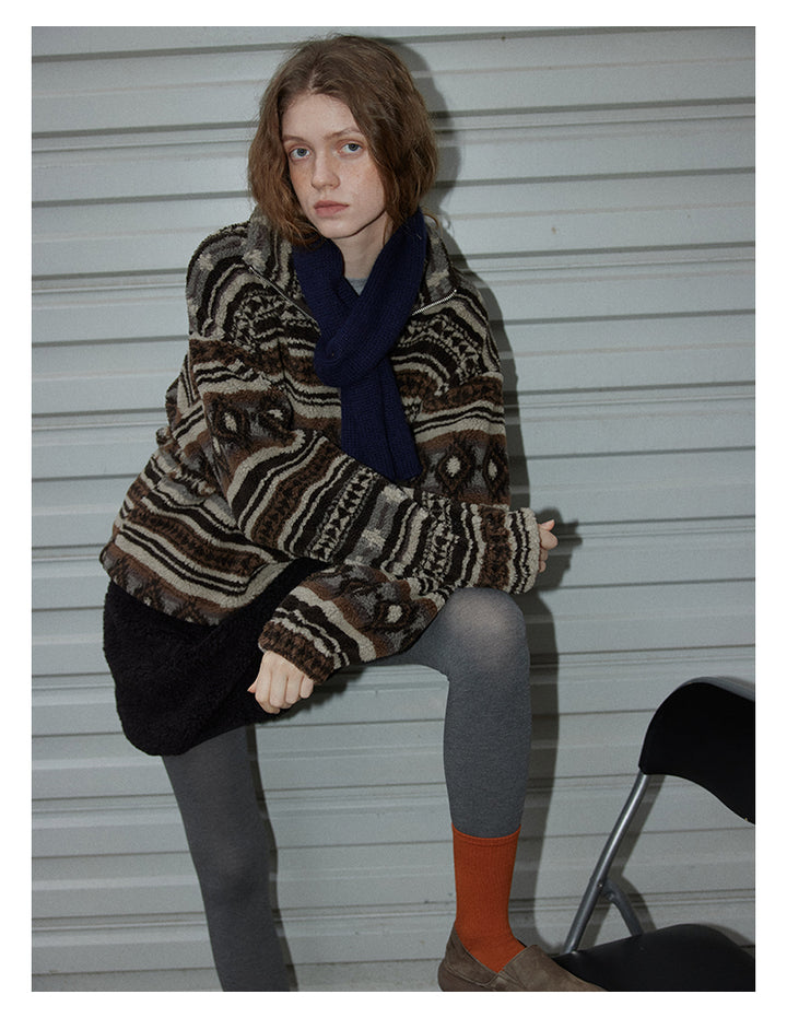 Vintage Lambswool Fleece Jacket BMFJ0293