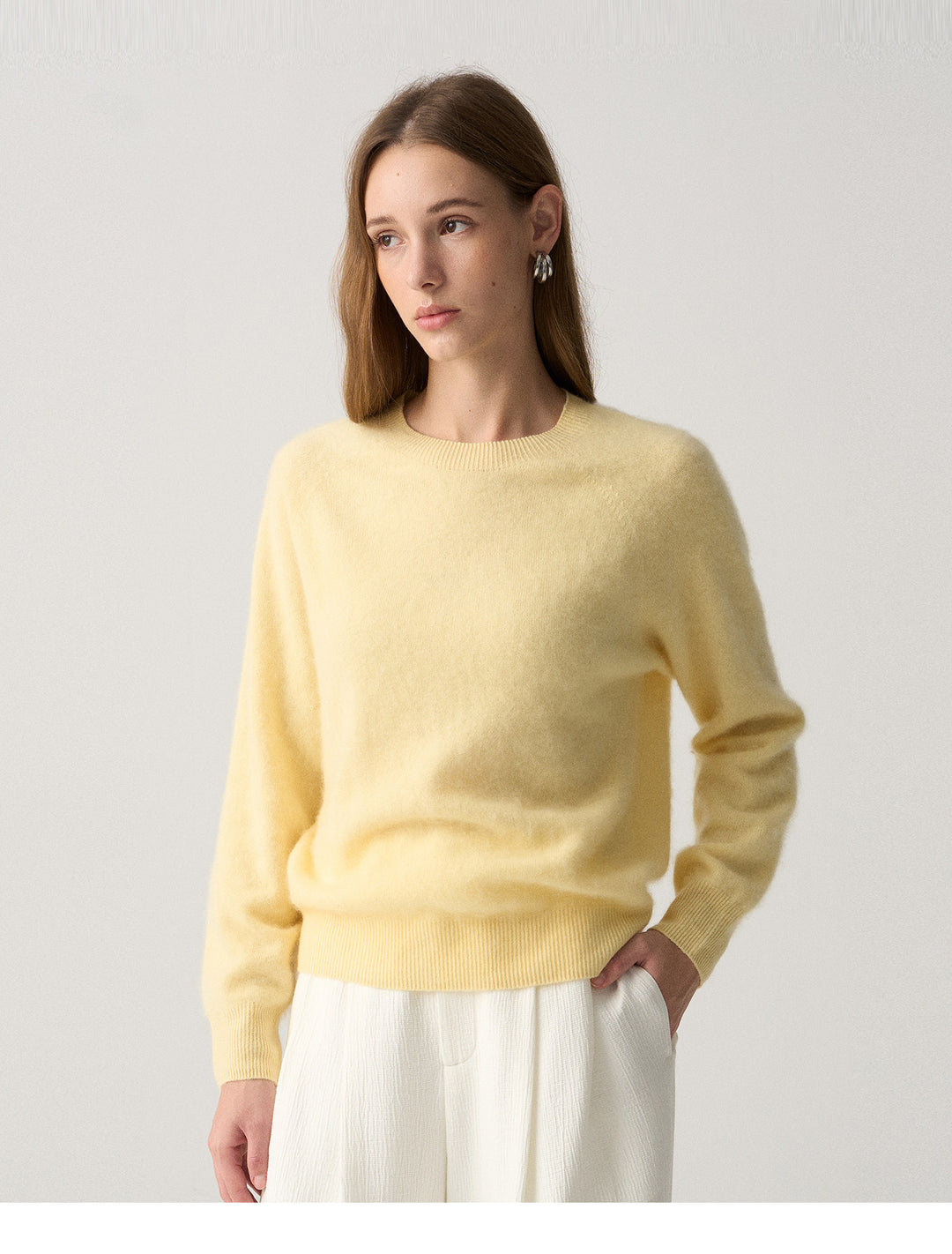 Pure Cloud Wool Knit Sweater SSKS0324