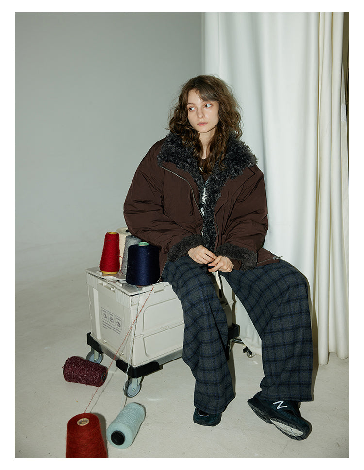 Cozy Fur-Lined Nylon Jacket BMNJ0294