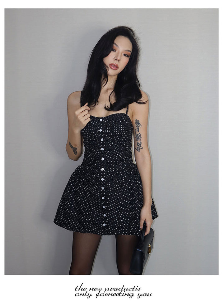 Midnight Dots Corset Dress VLCD0241