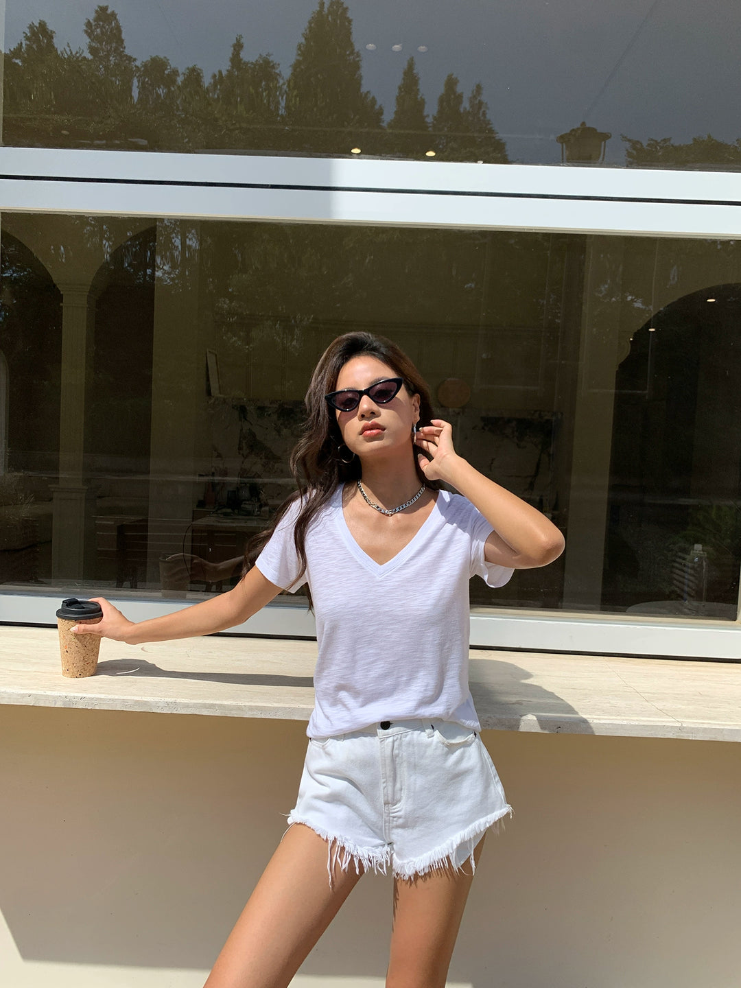 Soft V-Neck Daily Tee DGDT0202