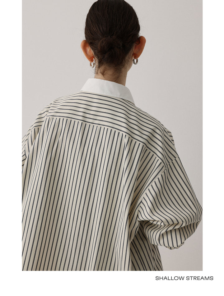 Coastal Line Oversized Shirt SSOS0186