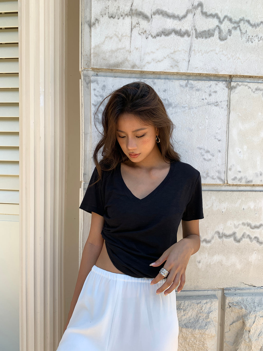 Soft V-Neck Daily Tee DGDT0202