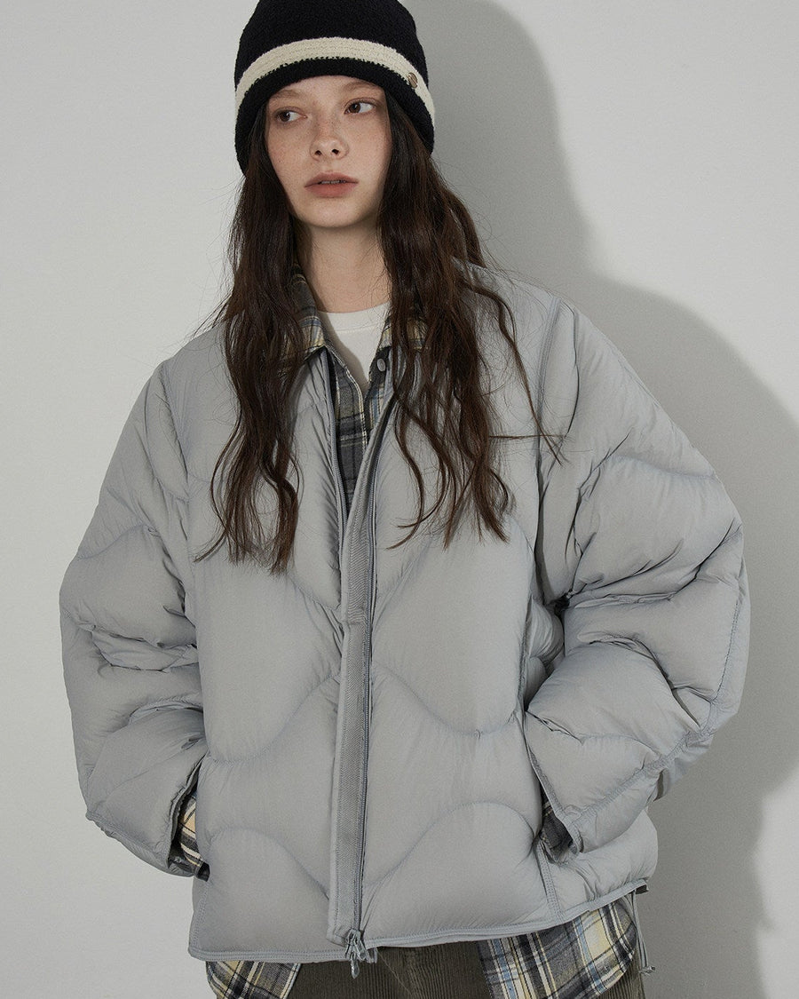Wave Quilted Cotton Down Jacket LCDJ0305