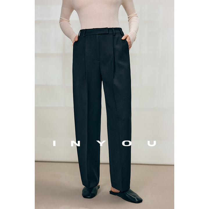Tailored Ease Wool-Blend Slacks IYWS0320