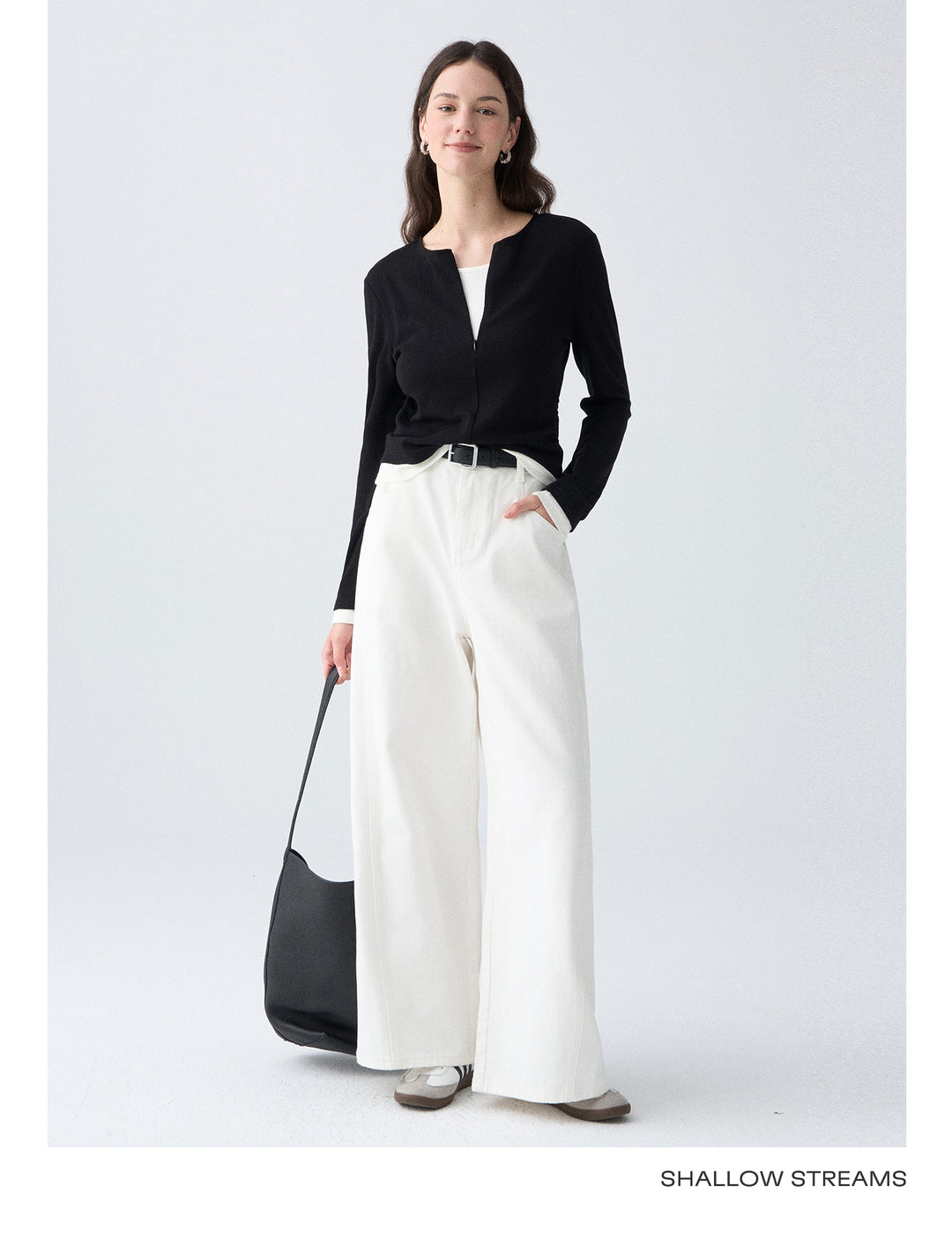 Contrast Layer Knit Cardigan SSKC0287