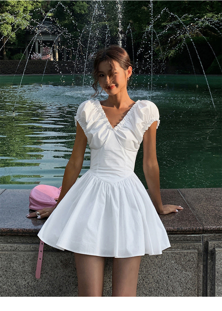 Summer Drape V Dress OUVD0245