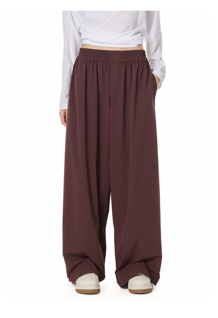 Street Relaxed Wide-Leg Banding Pants TSBP0276