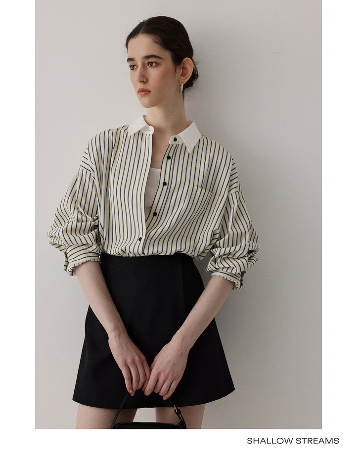 Coastal Line Oversized Shirt SSOS0186