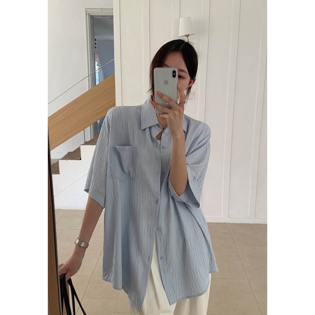 Cloud Veil Crinkle Shirt VWCS0341