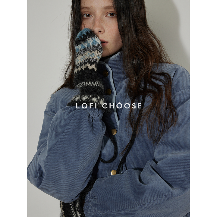 Misty Cloud Corduroy Reversible Jacket LCPJ0289