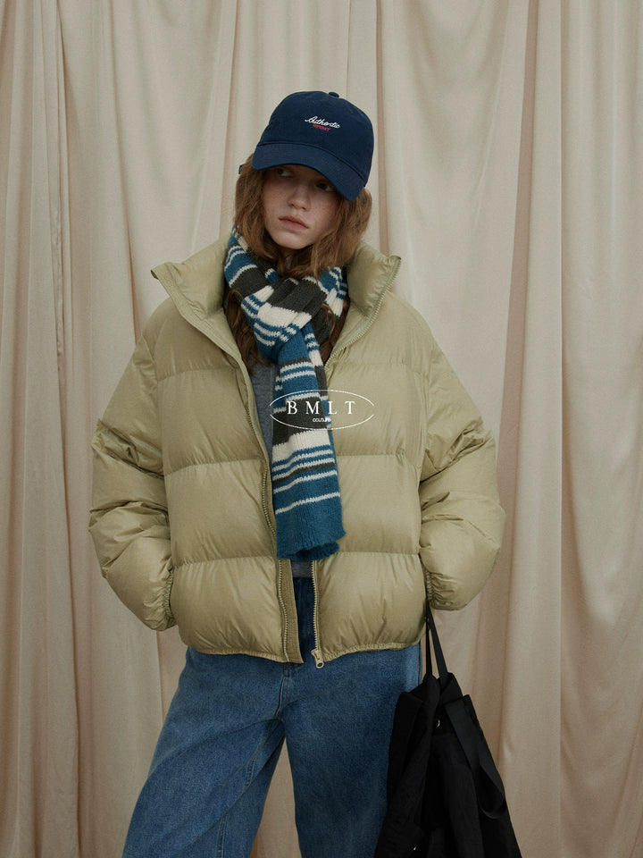BMLT Xili Memory] Winter 90 duck down Korean stand-up collar down jacket thickened warm bread jacket