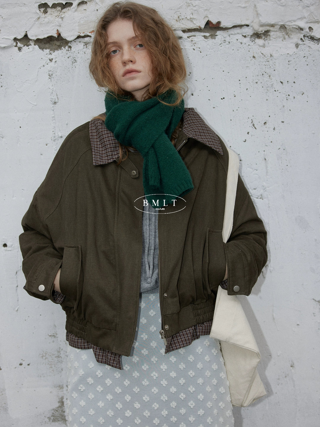 BMLT [Wandering Sunset] Barn Style 90 White Duck Down Women's Down Jacket Winter Warmth Thickened Lapel Short Jacket
