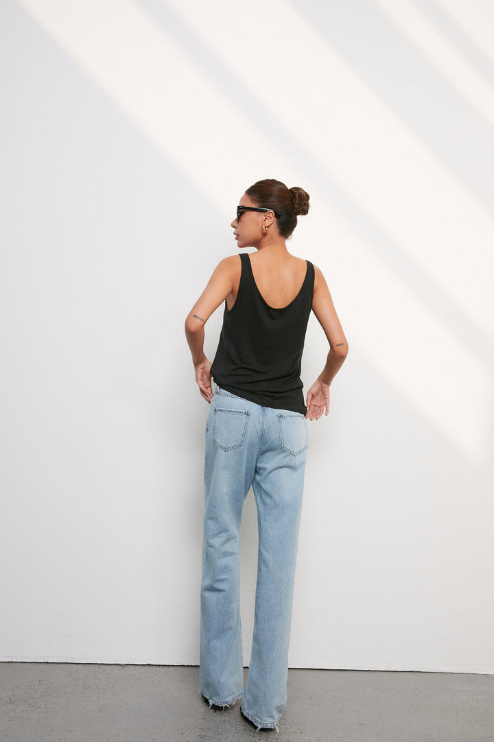 Everyday Scoop Linen Tank DGLT0201