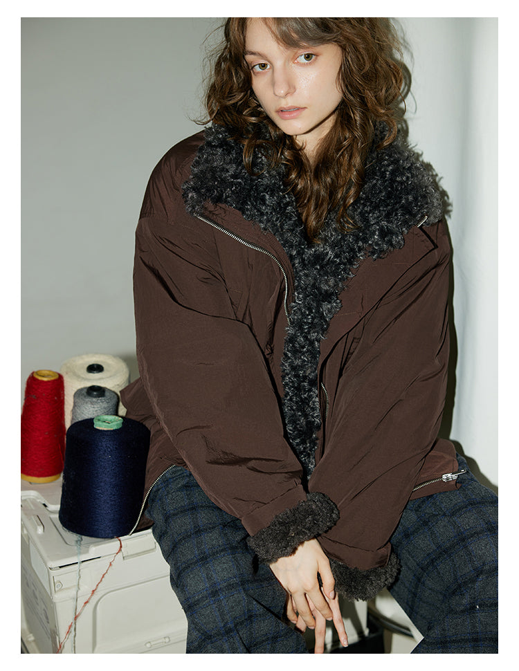 Cozy Fur-Lined Nylon Jacket BMNJ0294