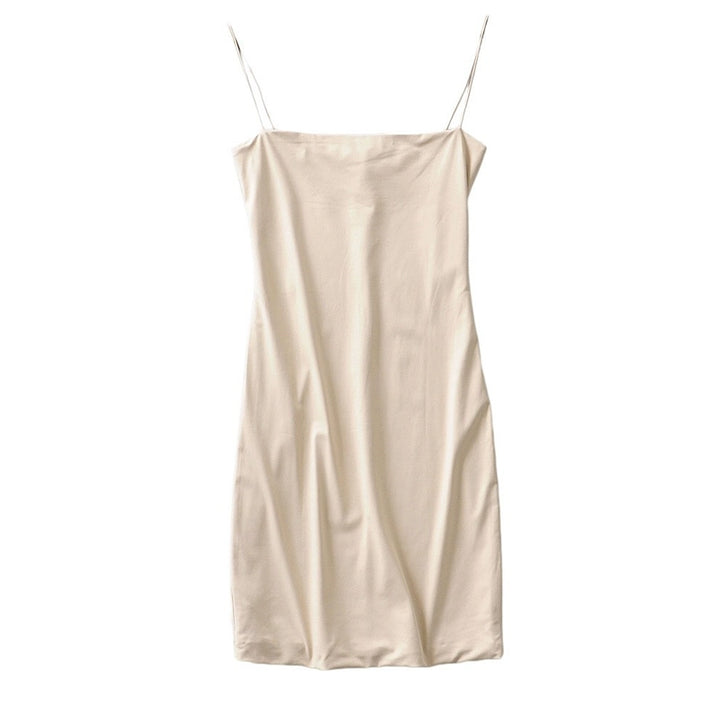 SleekGlow Spaghetti Strap Mini Dress LHMD0243