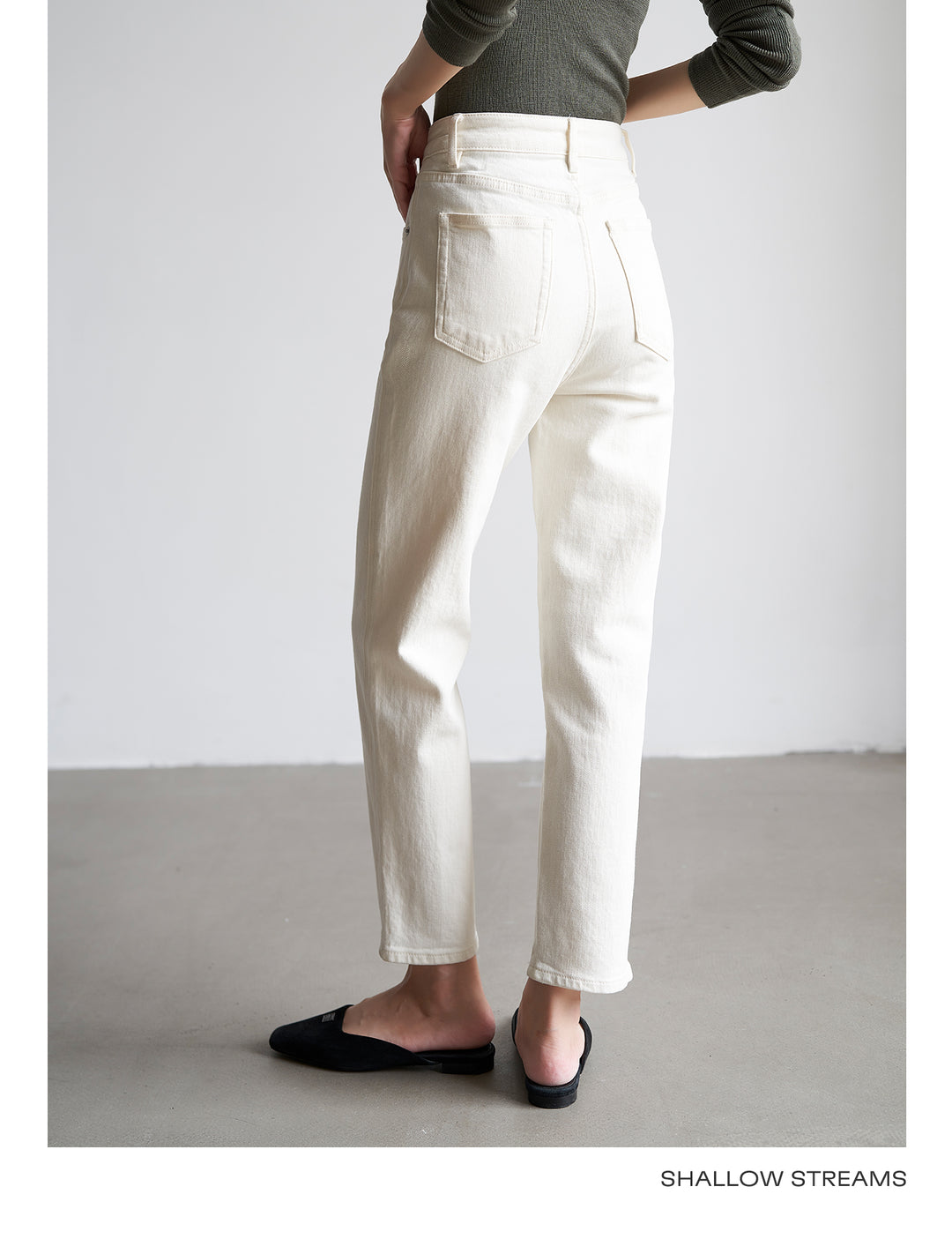 Soft Frame High-Rise Straight Jeans SSSJ0183