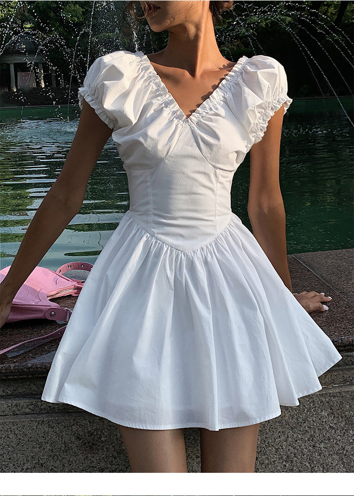 Summer Drape V Dress OUVD0245