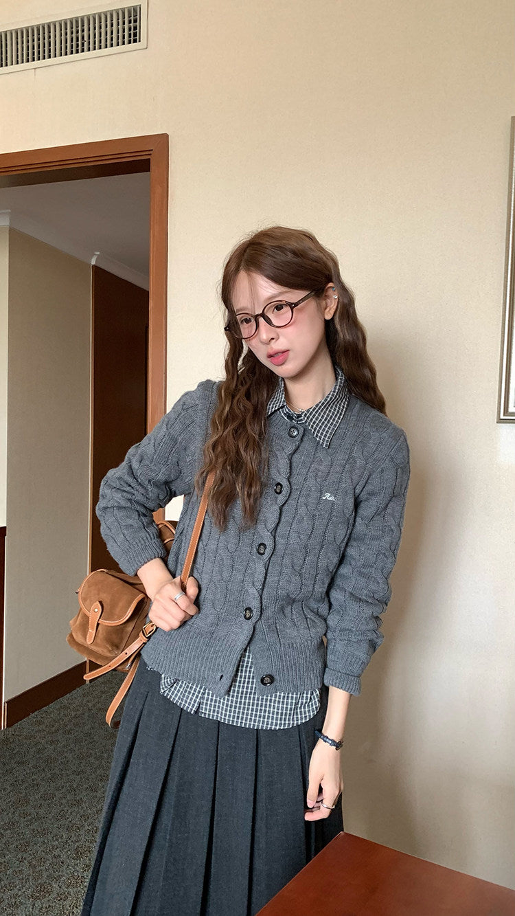 Vintage Pleat Midi Skirt WSMS0331