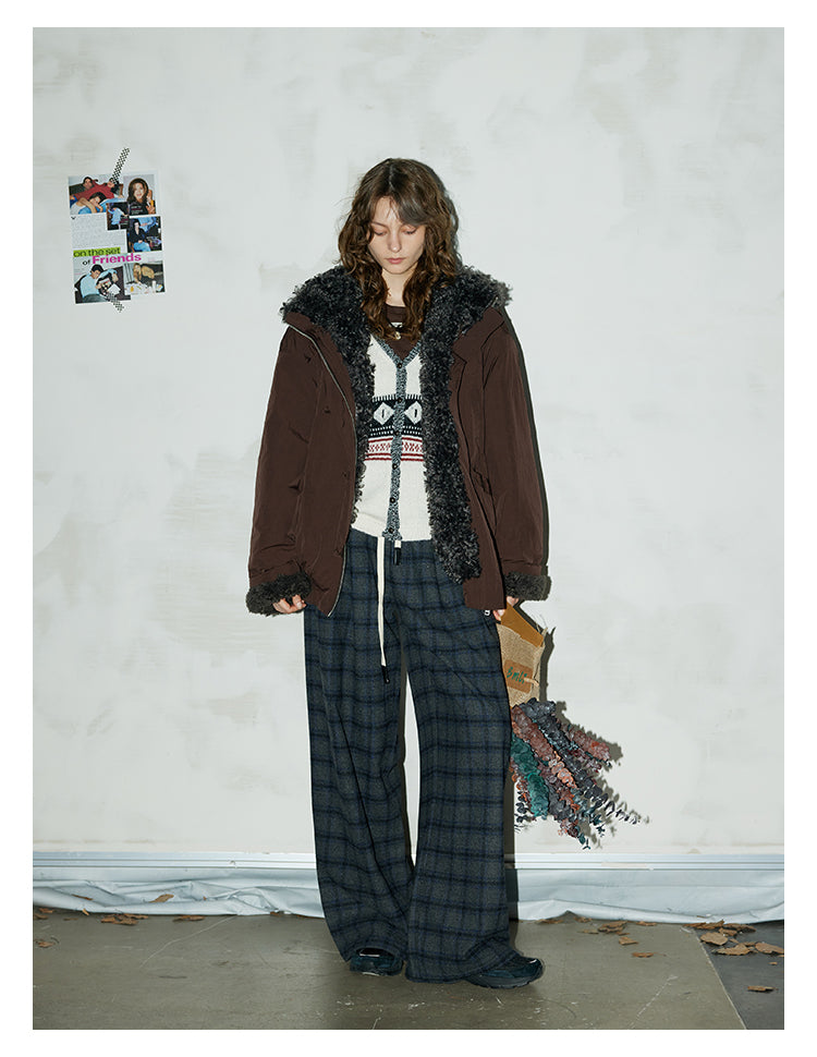 Cozy Fur-Lined Nylon Jacket BMNJ0294