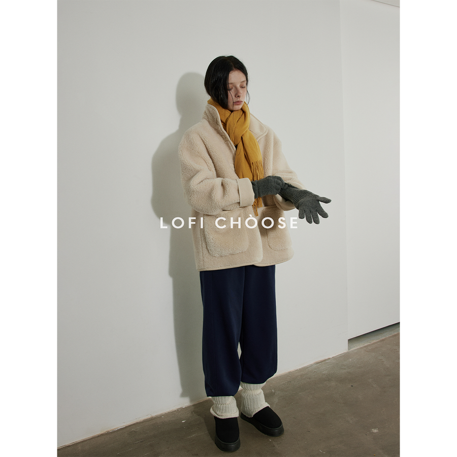 Cream Cloud Fleece Jacket LCFJ0307