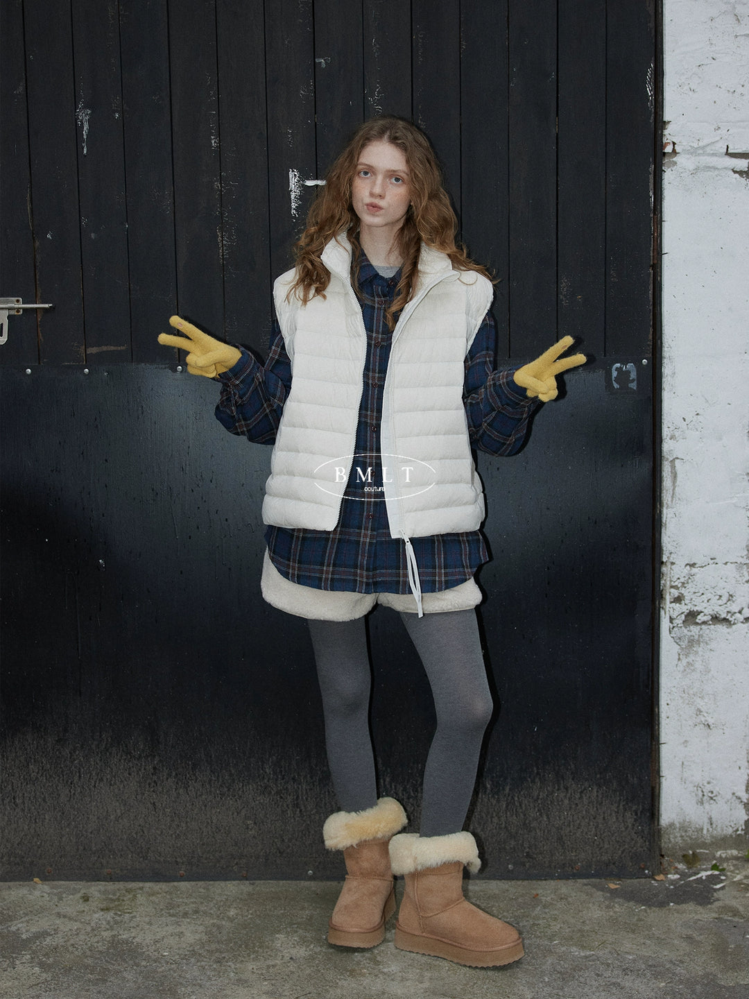 BMLT [Yinshuo] autumn and winter Korean ribs light and thin down vest new national standard 90 white duck down layered warm jacket