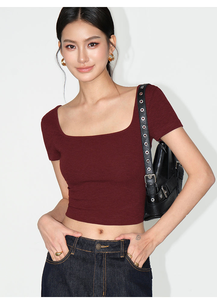 Essential Reversible Square Neck Tee NHSN0187
