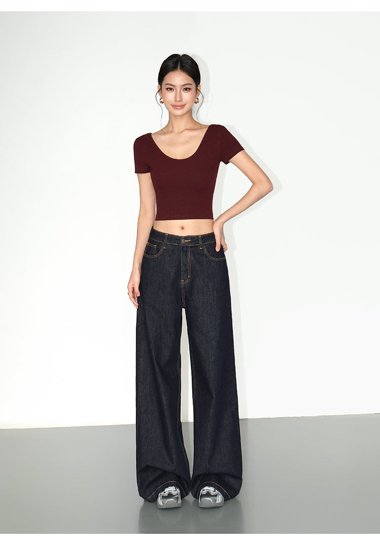Essential Reversible Square Neck Tee NHSN0187