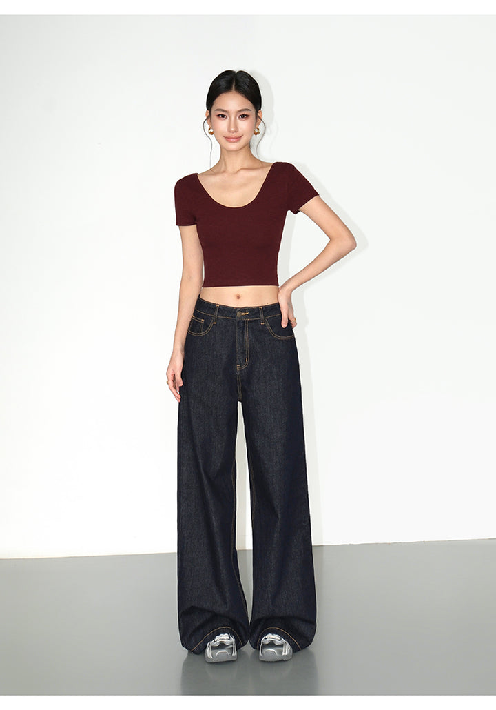 Essential Reversible Square Neck Tee NHSN0187