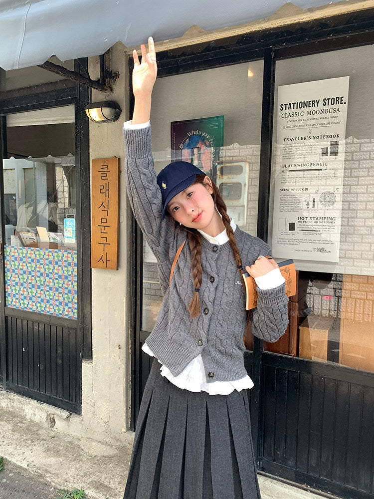 Vintage Pleat Midi Skirt WSMS0331