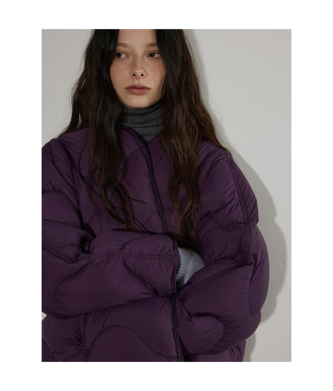 Wave Quilted Cotton Down Jacket LCDJ0305