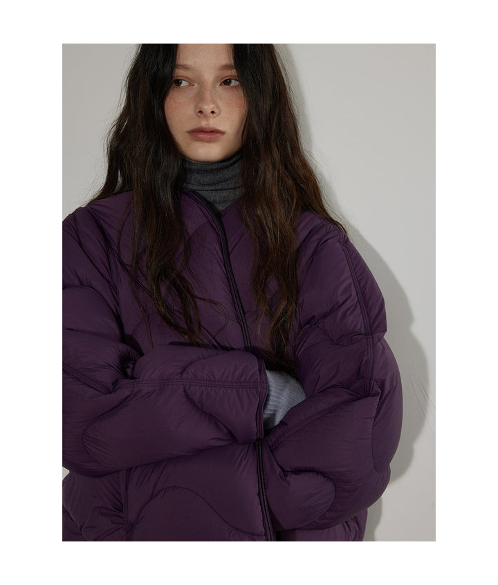 Wave Quilted Cotton Down Jacket LCDJ0305