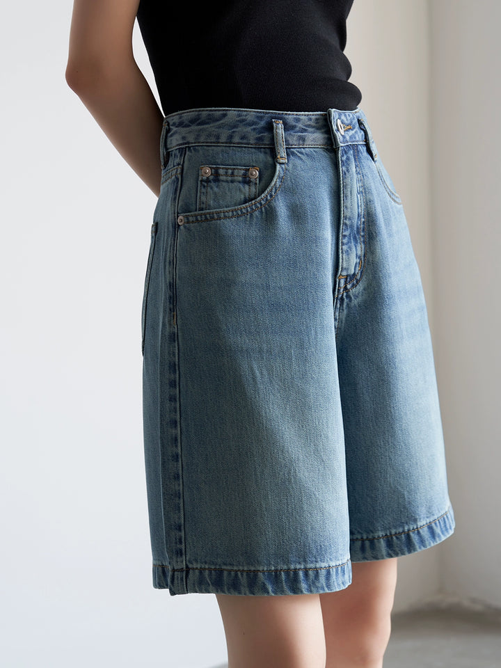 SoftEdge Washed Denim Shorts SSDS0221