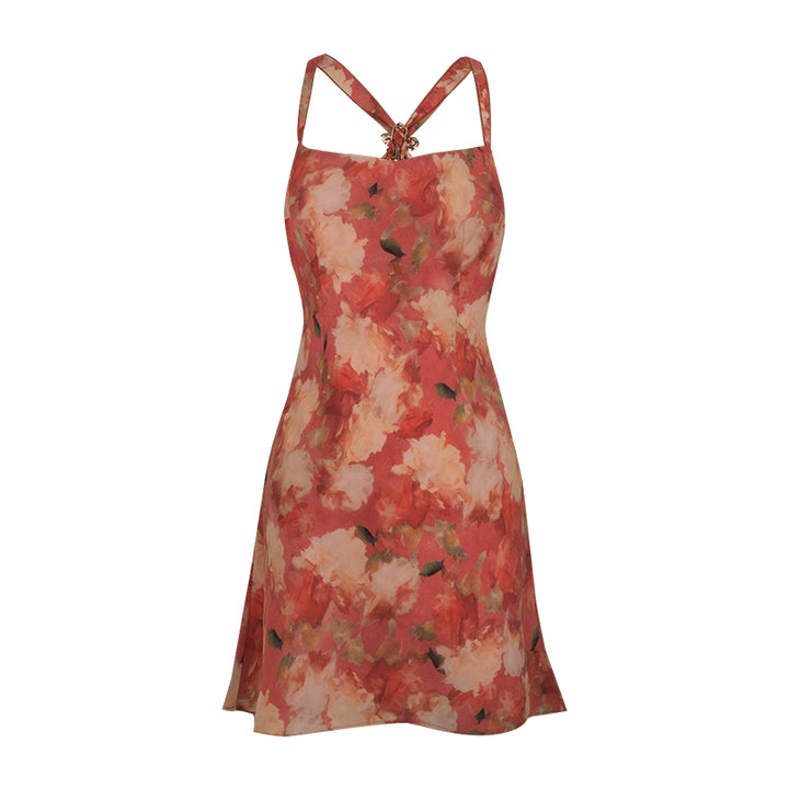 Sunset Bloom Sheer Slip Dress ITSD0248