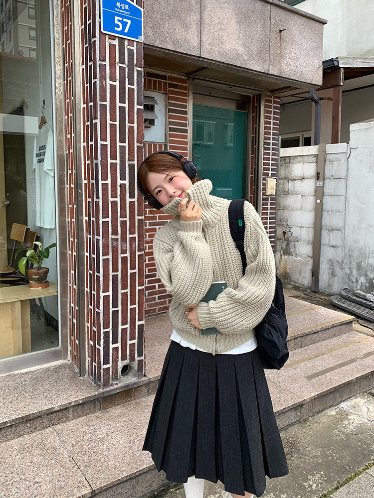 Vintage Pleat Midi Skirt WSMS0331