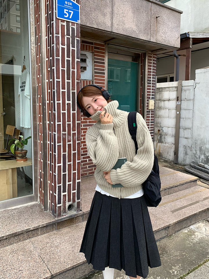 Vintage Pleat Midi Skirt WSMS0331