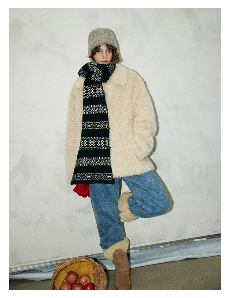 Soft Sherpa Faux Fur Button Jacket BMFJ0303