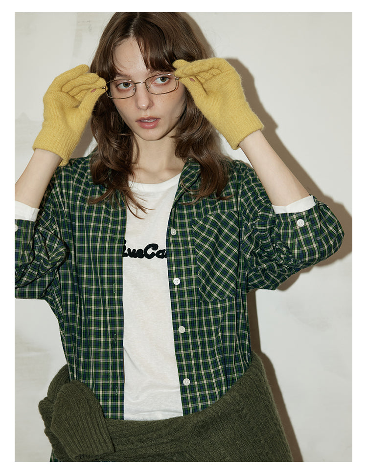 Green Valley Check Overshirt OMOS0284