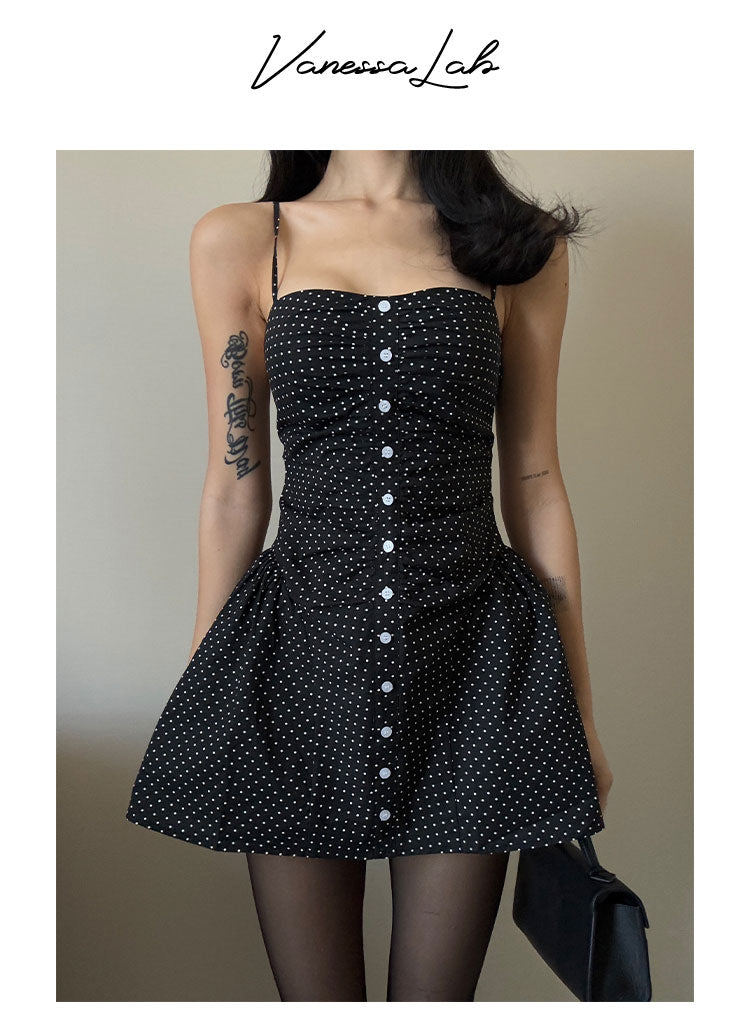 Midnight Dots Corset Dress VLCD0241