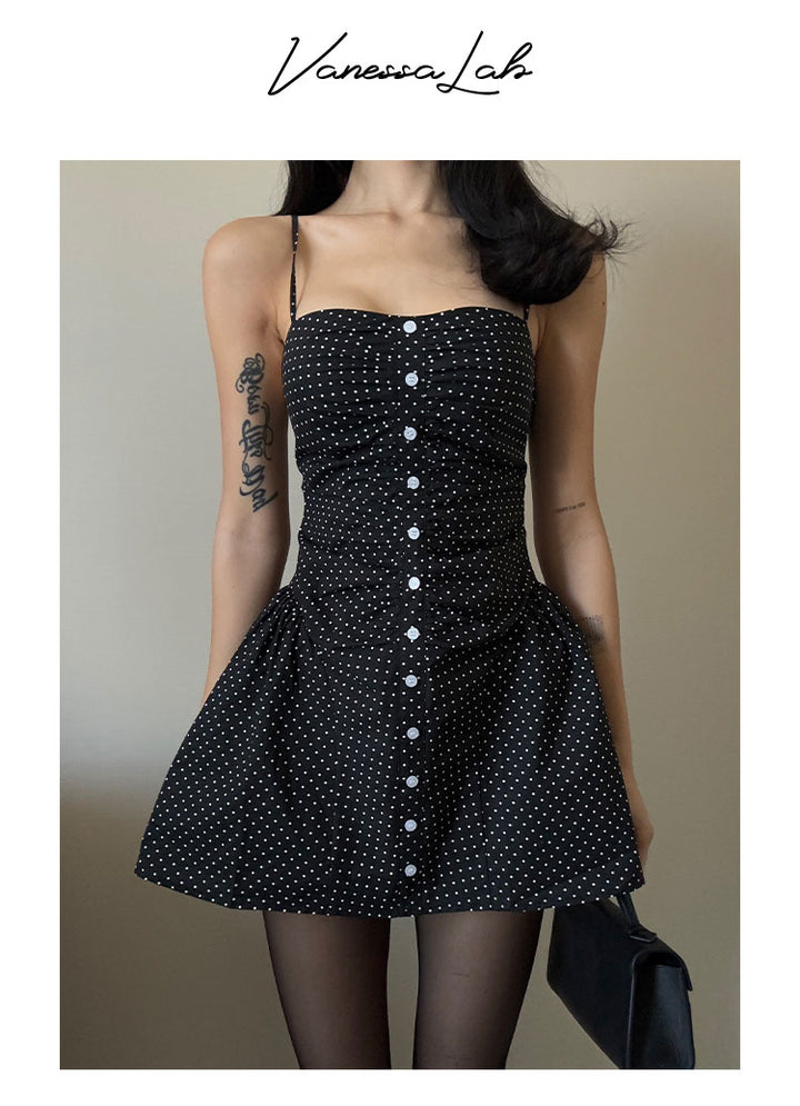 Midnight Dots Corset Dress VLCD0241