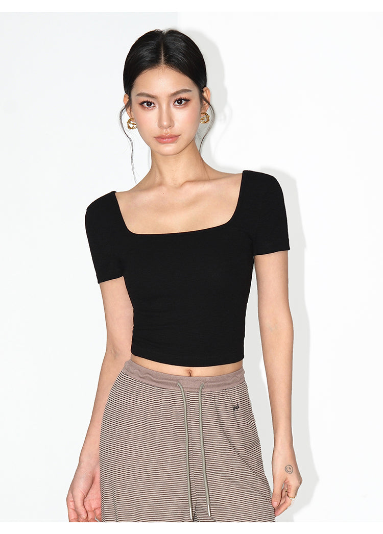 Essential Reversible Square Neck Tee NHSN0187