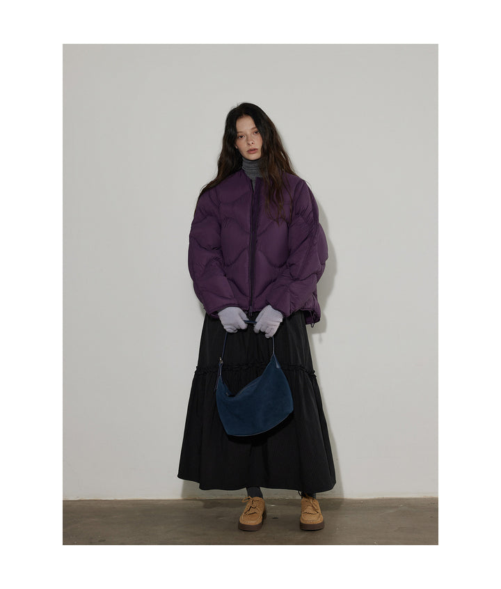 Wave Quilted Cotton Down Jacket LCDJ0305