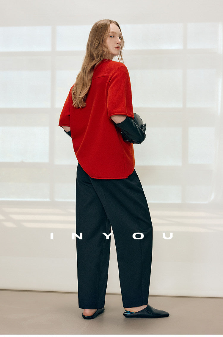 Tailored Ease Wool-Blend Slacks IYWS0320