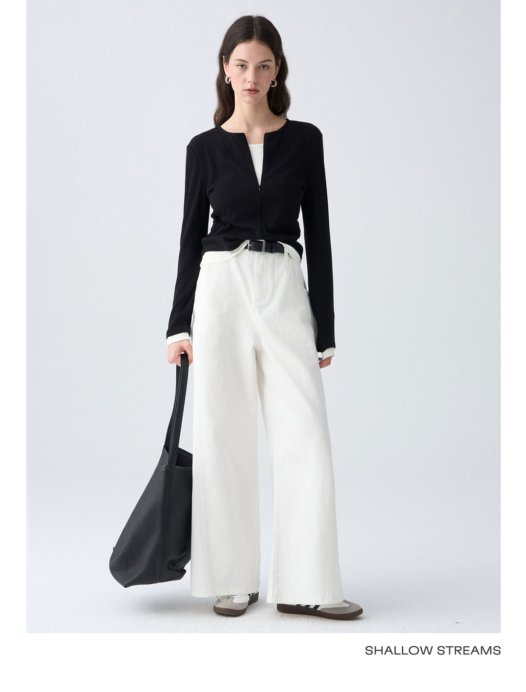 Contrast Layer Knit Cardigan SSKC0287