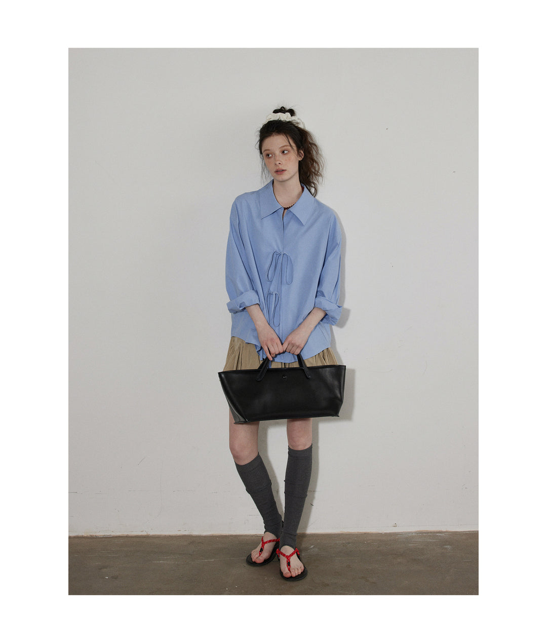 Soft Tie Blouson Shirt LCBS0164