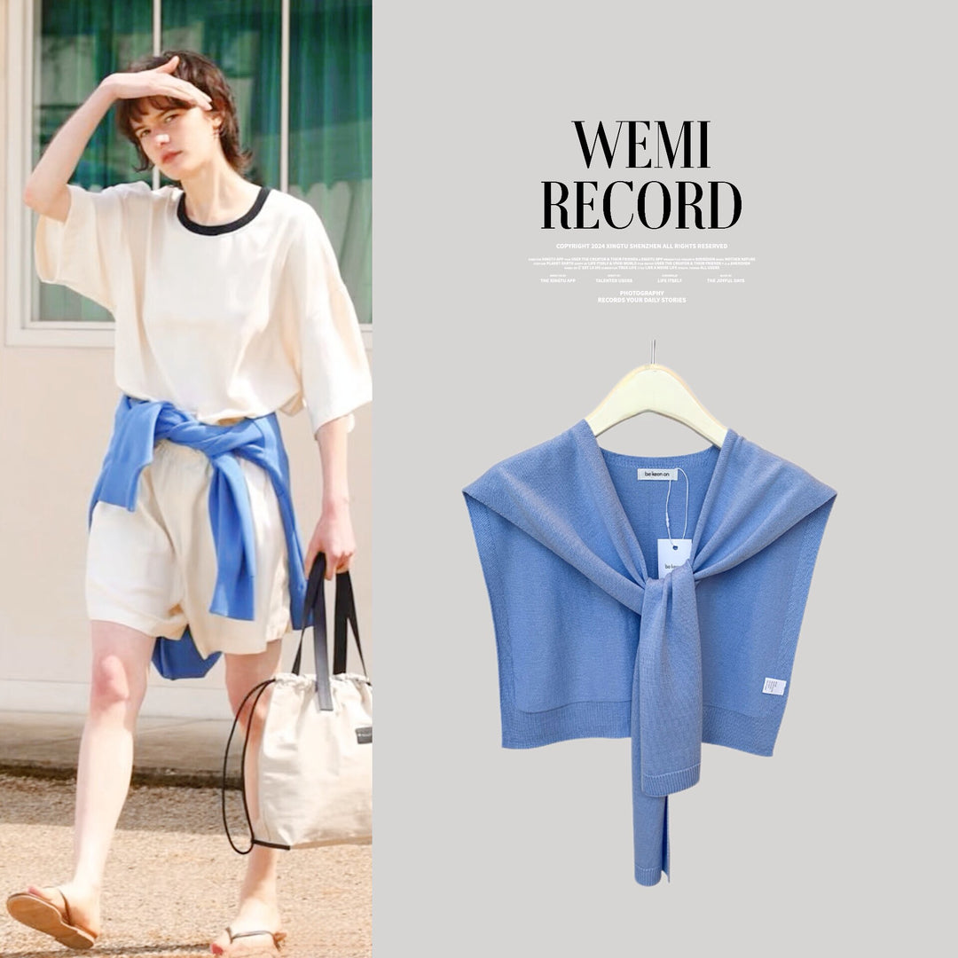 Airy Silk Knit Scarf Vest WMSV0332