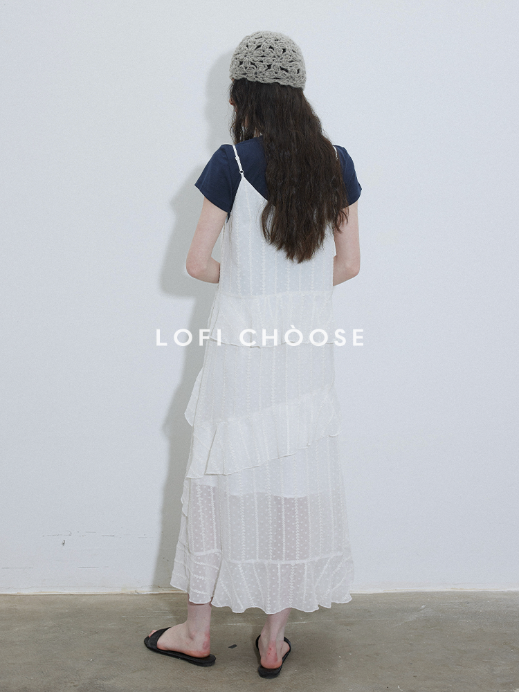 Lofi Petal Drape Maxi Dress LCMD0216