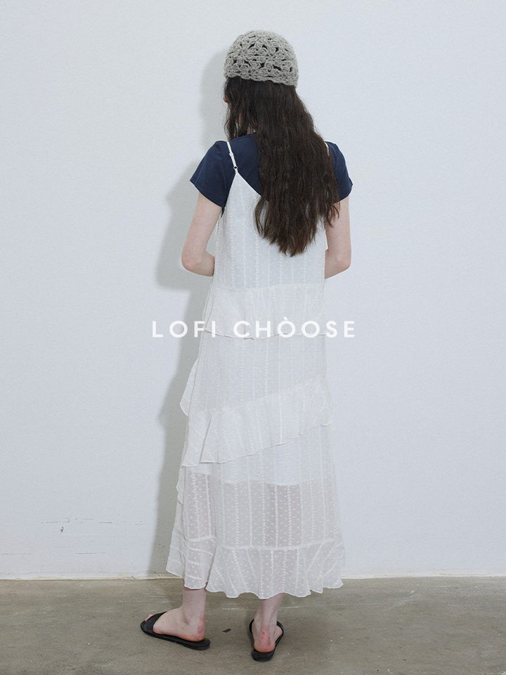 Lofi Petal Drape Maxi Dress LCMD0216