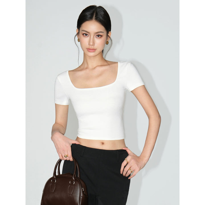 Essential Reversible Square Neck Tee NHSN0187
