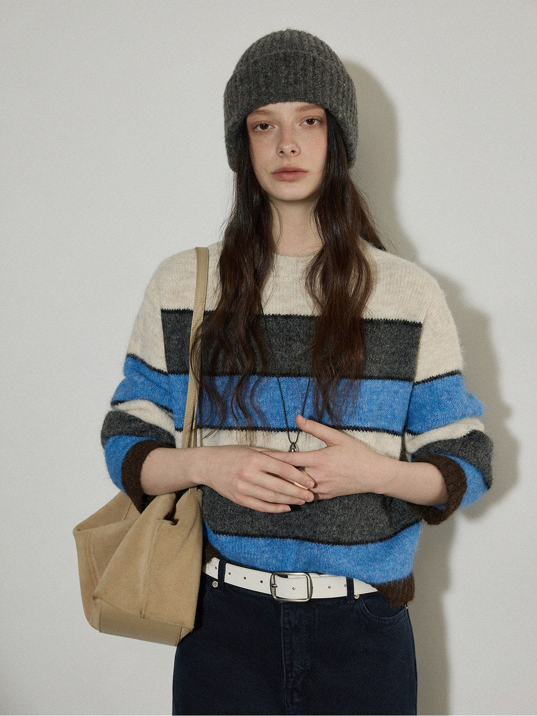 Harbor Stripe Wool-Blend Knit Sweater LCKS0311